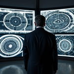 A solitary, enigmatic figure, fully clothed in a modest, dark tailored suit, standing in a dimly lit, high-ceilinged chamber filled with complex strategic diagrams and abstract art representing chaos and order. The figure is deep in thought, with a natural, contemplative pose. The environment features subtle architectural details and soft, dramatic lighting, conveying a profound sense of psychological depth and intellectual challenge. Professional photography, high resolution, perfect anatomy, correct proportions, well-formed hands, proper finger count, natural body proportions, safe for work, appropriate content, fully clothed, professional, family-friendly.