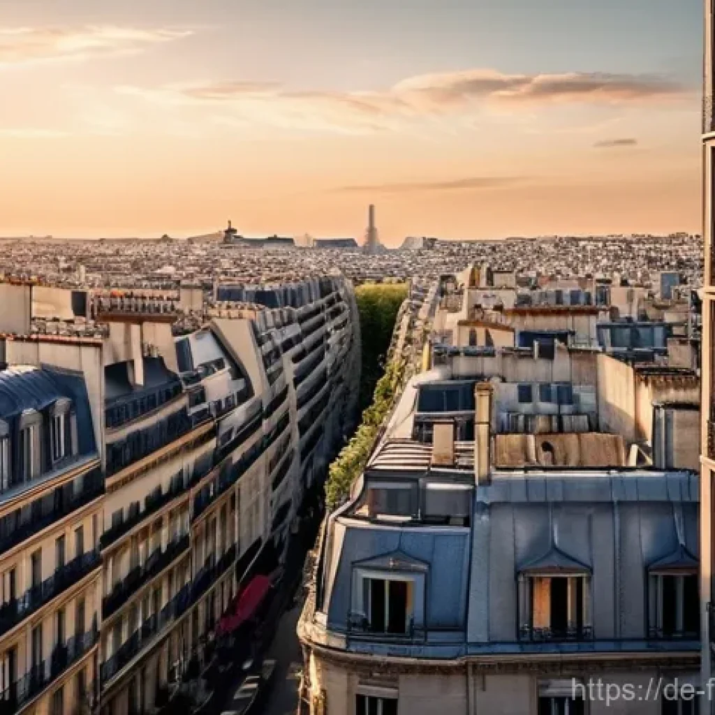 인셉션 명장면 분석 - **Prompt:** A breathtaking, surreal cityscape of Paris where the streets and classic Haussmann build...