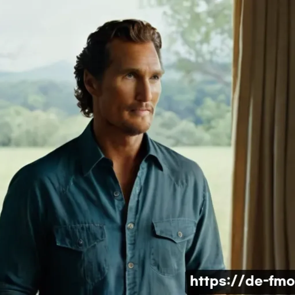 매튜 매커너히 필모그래피 - **Prompt 1: The Evolving Charmer**
    "A sophisticated portrait of Matthew McConaughey in his mid-4...