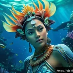 Home 14 아바타 2와 1 비교 - A breathtaking underwater scene from Pandora featuring luminous aquatic plants and diverse marine cr...